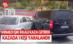 Kırmızı ışık ihlali kaza yaptırdı: 1 yaralı