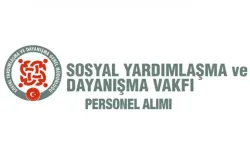 Aile Bakanlığı Sosyal Yardımlaşma Vakfı SYDV Personel Alımı Başladı
