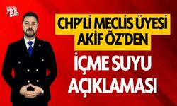 CHP Burdur Belediye Meclis Üyesi Akif Öz'ün Burdur İçme Suyu Açıklaması