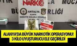 Alanya'da Büyük Narkotik Operasyonu! 3 Kilo Uyuşturucu Ele Geçirildi