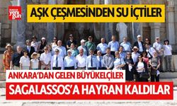 Aşk çeşmesinden su içtiler, Sagalassos'a hayran kaldılar