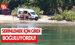 Serinlemek için girdi, boğuluyordu