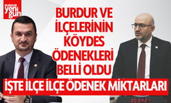 Burdur ve İlçelerinin KÖYDES Ödenekleri Belli Oldu