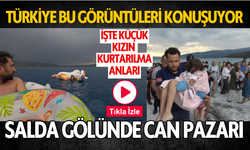 Salda gölünün ortasında can pazarı