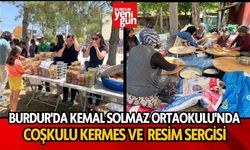 Burdur'da Kemal Solmaz Ortaokulu'nda Coşkulu Kermes ve Resim Sergisi