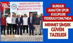 Burdur Amatör Spor Kulüpleri Federasyonu’nda Mehmet Şimşek Güven Tazeledi!