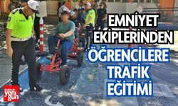 Emniyet Ekiplerinden Öğrencilere Trafik Eğitimi