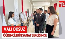 Vali Öksüz, Öğrencilerin Sanat Sergisinde