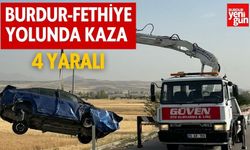 Burdur-Fethiye Yolunda Kaza: 4 Yaralı