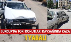 Burdur'da TOKİ Konutları Kavşağında Kaza: 1 Yaralı