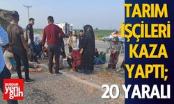 Tarım İşçilerini Taşıyan Kamyonet Devrildi 20 Yaralı