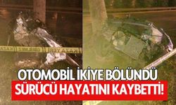 Otomobil ikiye bölündü, sürücü hayatını kaybetti