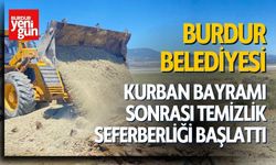 Burdur Belediyesi Kurban Bayramı Sonrası Temizlik Seferberliği Başlattı