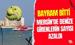 Bayram Bitti, Mersin'de Denize Girenlerin Sayısı Azaldı