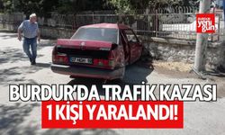 Burdur'da otomobil ile minibüs çarpıştı! 1 kişi yaralandı