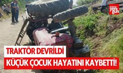 Traktör devrildi: 8 yaşındaki çocuk öldü, annesi yaralandı