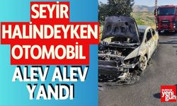 Seyir Halindeyken Otomobil Alev Alev Yandı