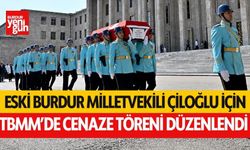 Eski Burdur milletvekili Ahmet Mukadder Çiloğlu için Meclis'te cenaze töreni düzenlendi