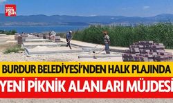 Burdur Belediyesi’nden Halk Plajında Yeni Piknik Alanları Müjdesi