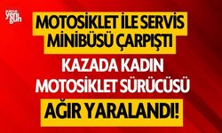 Motosiklet sürücüsü kazada ağır yaralandı