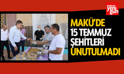 MAKÜ’de 15 Temmuz Demokrasi ve Milli Birlik Günü Anma Etkinliği