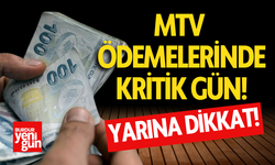 Dikkat! Yarın Son Gün!MTV'nin ikinci taksit ödemelerini unutmayın!