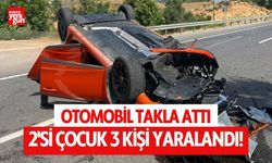 Otomobil takla attı: 2'si çocuk 3 yaralı