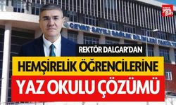 Rektör Dalgar'dan, Hemşirelik öğrencilerine yaz okulu çözümü