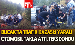 Bucak Kocaaliler Yolu’nda Trafik Kazası: Bir Kişi Yaralandı