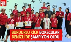 Burdurlu Kick Boksçular Denizli’de Şampiyon Oldu