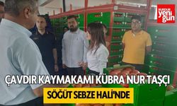 Çavdır Kaymakamı Taşçı Söğüt Sebze Hali'nde