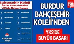 Burdur Bahçeşehir Koleji’nden YKS’de Büyük Başarı