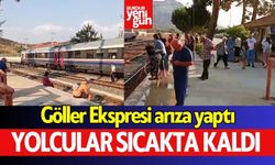 Göller Ekpsresi arıza yapınca yolcular sıcakta kaldı