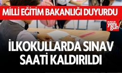 MEB Duyurdu: İlkokullarda sınav saati kaldırıldı