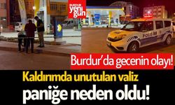 Burdur’da Kaldırımda Bırakılan Valiz Paniğe Neden Oldu!