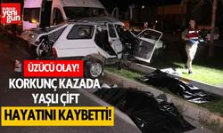 Yaşlı çift kazada hayatını kaybetti