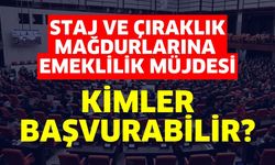 Staj ve Çıraklık Mağdurlarına  Emeklilik Müjdesi! Kimler Başvurabilir?