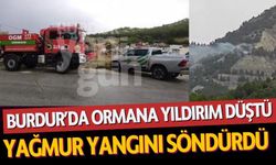 Burdur'da Yıldırım Düşmesi Orman Yangınına Yol Açtı