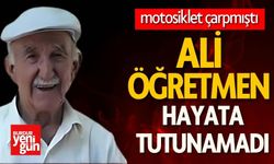 Emekli Öğretmen Motosiklet Kazasında Hayatını Kaybetti