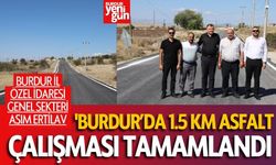 Burdur’da 1.5 Km Asfalt Çalışması Tamamlandı