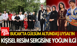 Bucak’ta Gülsüm Altundaş Uysal’ın Kişisel Resim Sergisine Yoğun İlgi