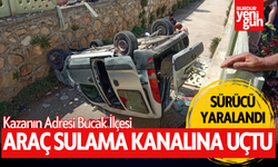 Bucak'ta Trafik Kazası: Araç Su Kanalına Uçtu, 1 Yaralı