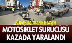 Bucak'ta Kaza: Motosiklet Sürücüsü Kazada Yaralandı