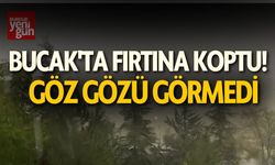 Bucak'ta Fırtına Koptu! Göz Gözü Görmedi