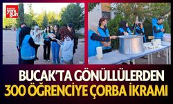 Bucak’ta Gönüllüler 300 Öğrenciye Çorba İkram Etti