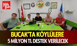 Bucak’ta Köylülere 5 Milyon TL Destek Verilecek