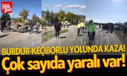 Burdur-Keçiborlu yolunda kaza! Yaralılar var!