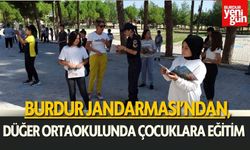 Burdur Jandarması'ndan, Düğer Ortaokulunda Çocuklara Eğitim