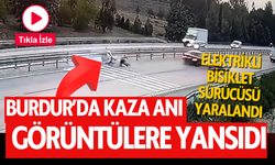 Burdur'da Otomobilin Çarptığı Motosiklet Devrildi: Yaralı Sürücü Hastaneye Kaldırıldı