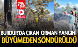 Burdur’da çıkan orman yangını söndürüldü